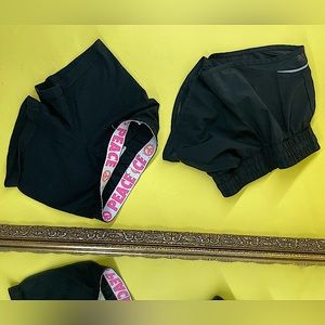 2 PAIRS OF BLACK SHORTS FOR GIRLS 5/6/6x
